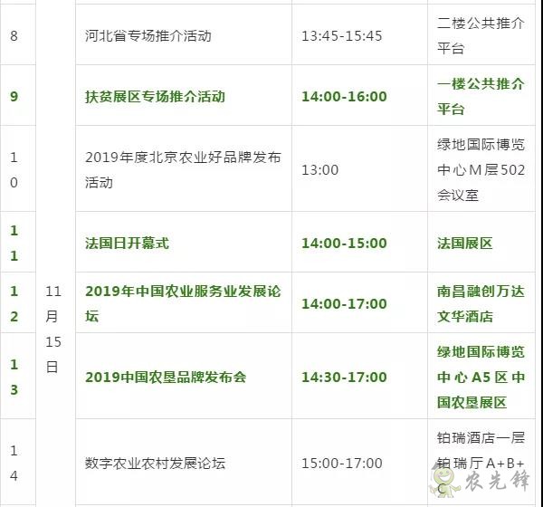 第十七屆中國國際農(nóng)交會十大看點(diǎn)先知道（附日程表） 